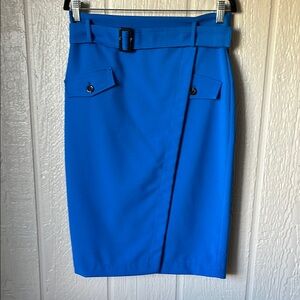 Ann Taylor Vibrant Blue Pencil Skirt